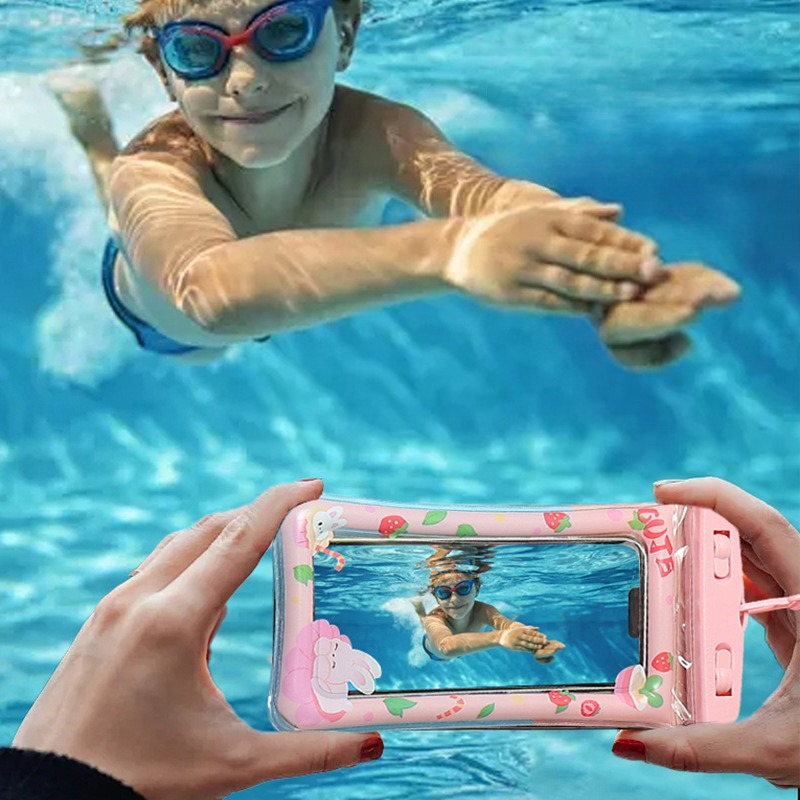 1pc Waterproof Cartoon Phone C - огляд і ціна Aquatic Sports
